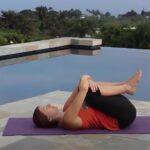 Knee to chest pose instructions
