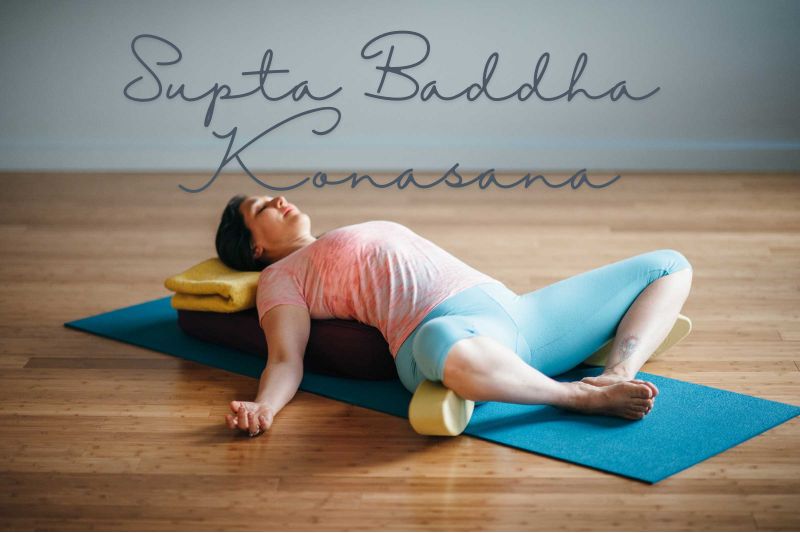 Reclined Butterfly Pose (Supta Baddha Konasana) Yoga Pose